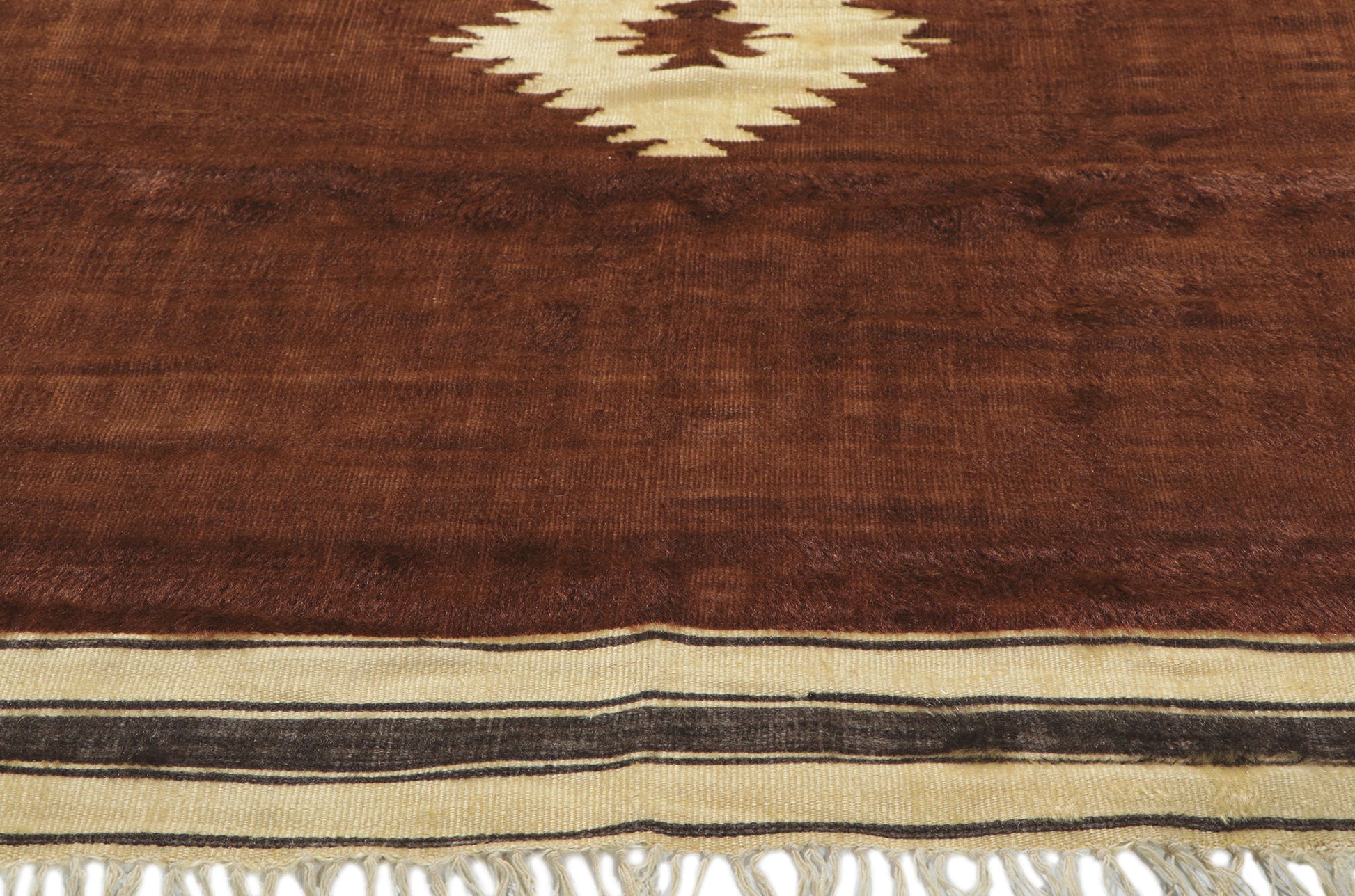 4 x 5 Turkish Angora Wool Kilim Rug 53853