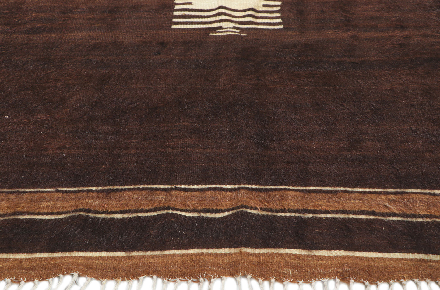 4 x 5 Turkish Angora Wool Kilim Rug 53854