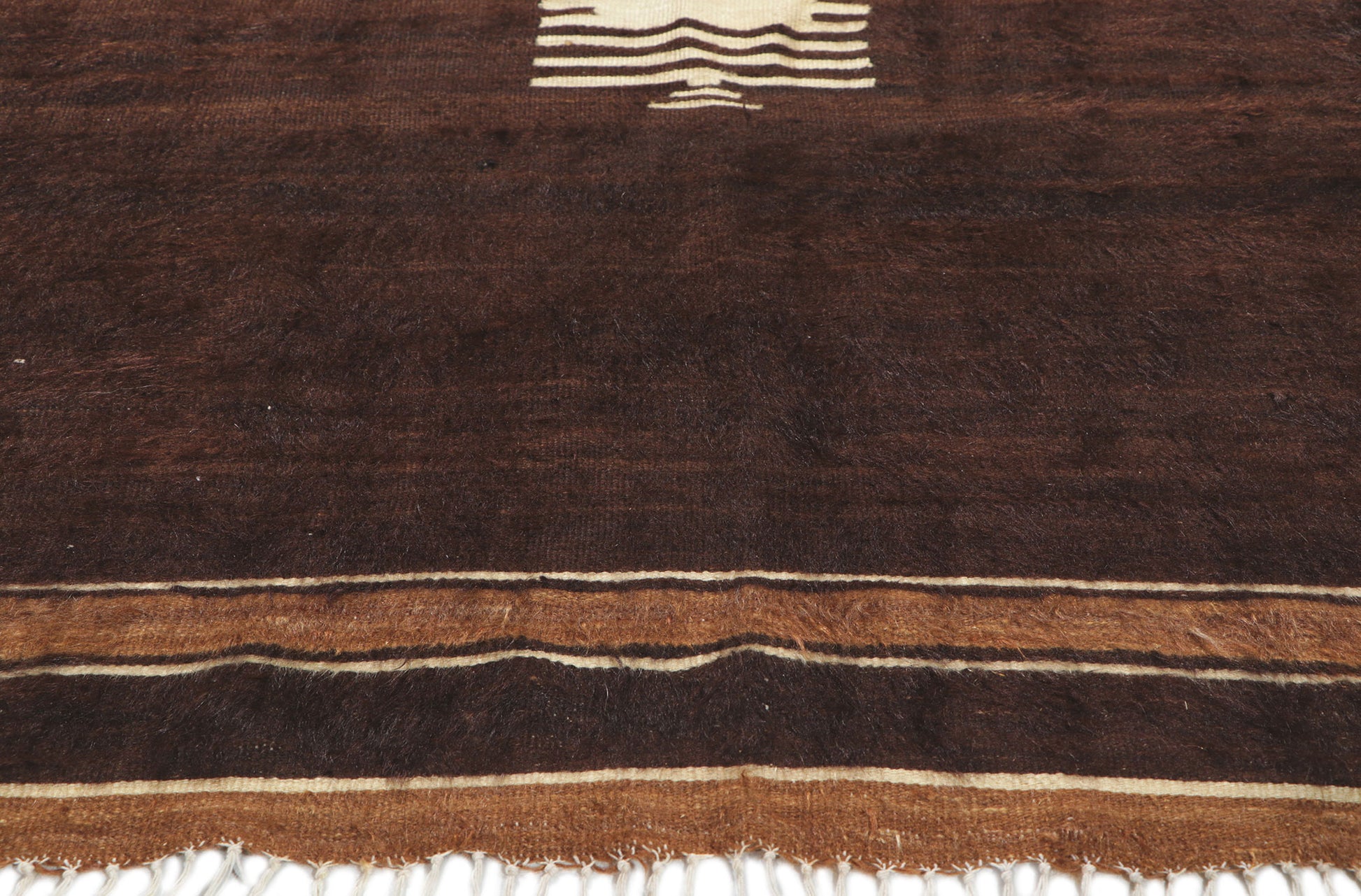 4 x 5 Turkish Angora Wool Kilim Rug 53854