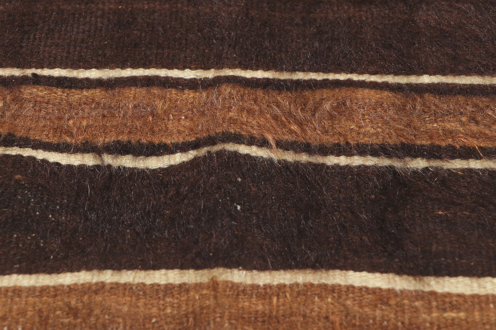 4 x 5 Turkish Angora Wool Kilim Rug 53854