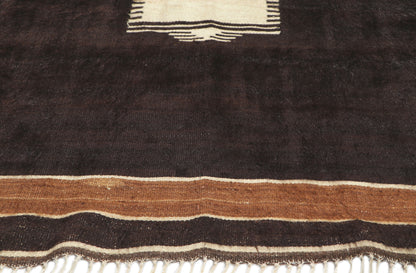 4 x 5 Turkish Angora Wool Kilim Rug 53855