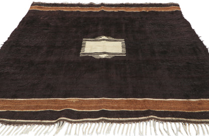 4 x 5 Turkish Angora Wool Kilim Rug 53855