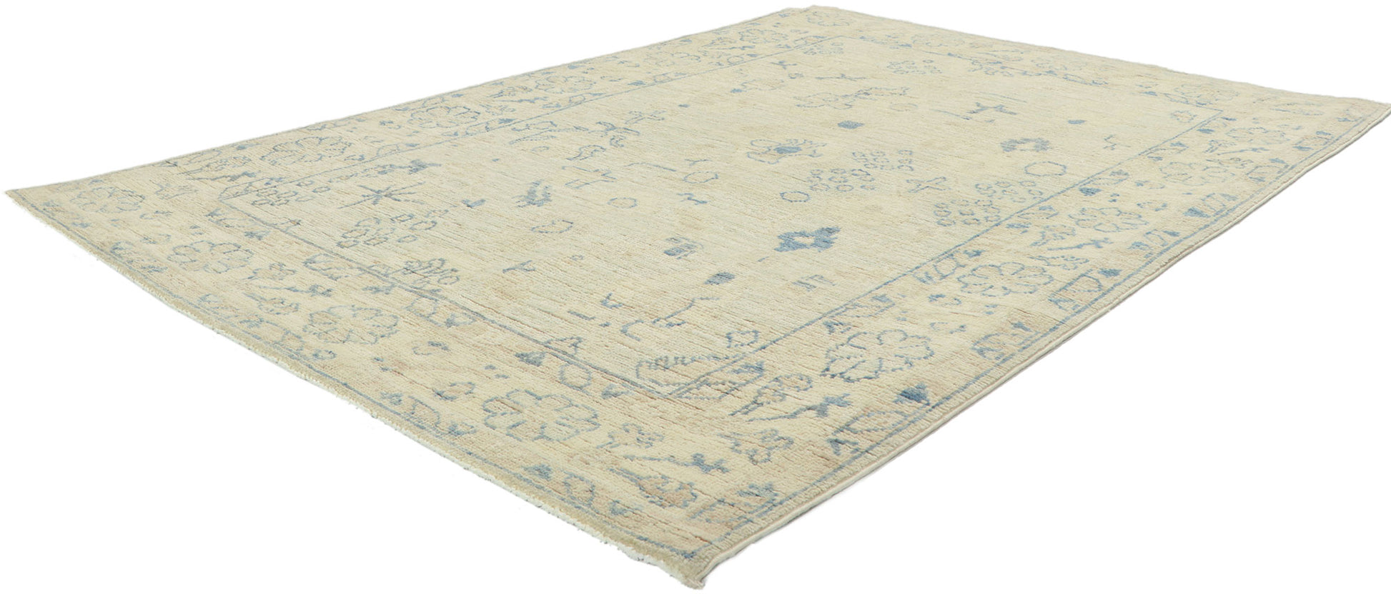 4 x 6 Colorful Pastel Oushak Rug 80882