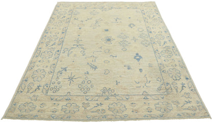 4 x 6 Colorful Pastel Oushak Rug 80882