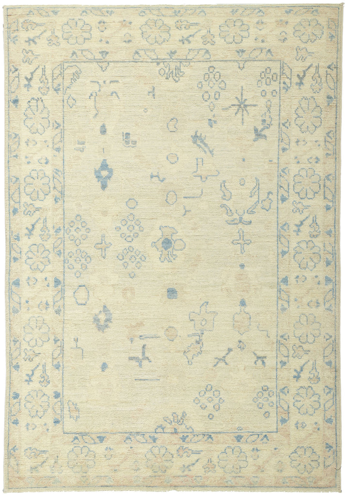 4 x 6 Colorful Pastel Oushak Rug 80882