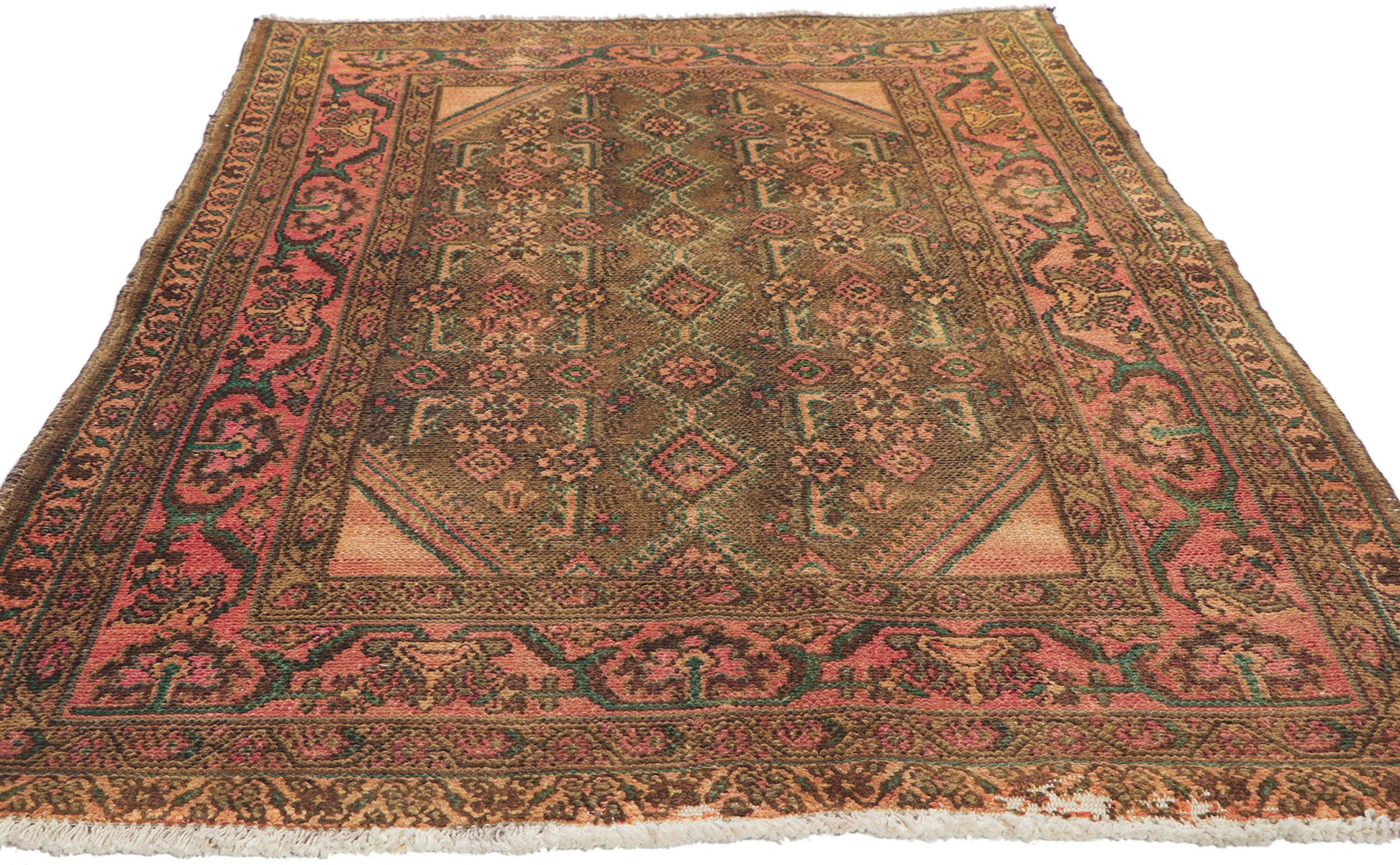 4 x 6 Vintage Persian Hamadan Rug 61159