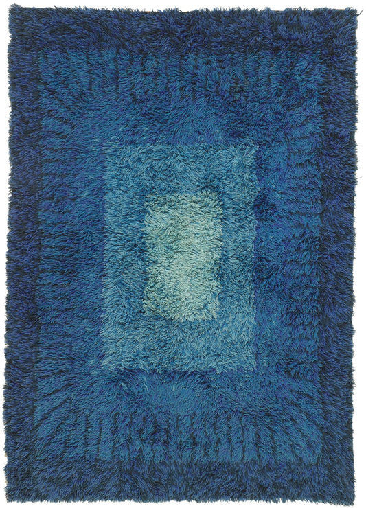 4 x 6 Vintage Swedish Rya Rug 78511
