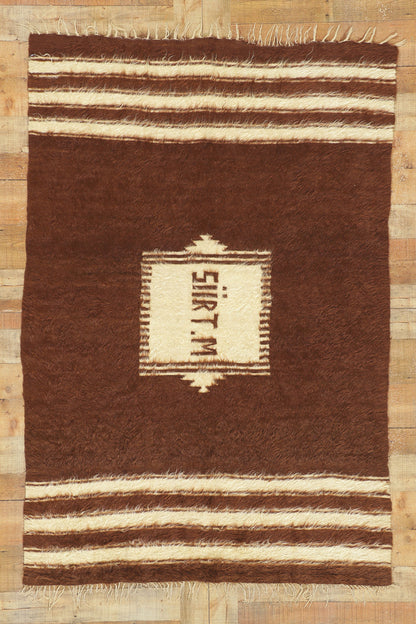 4 x 6 Turkish Angora Wool Kilim Rug 53832