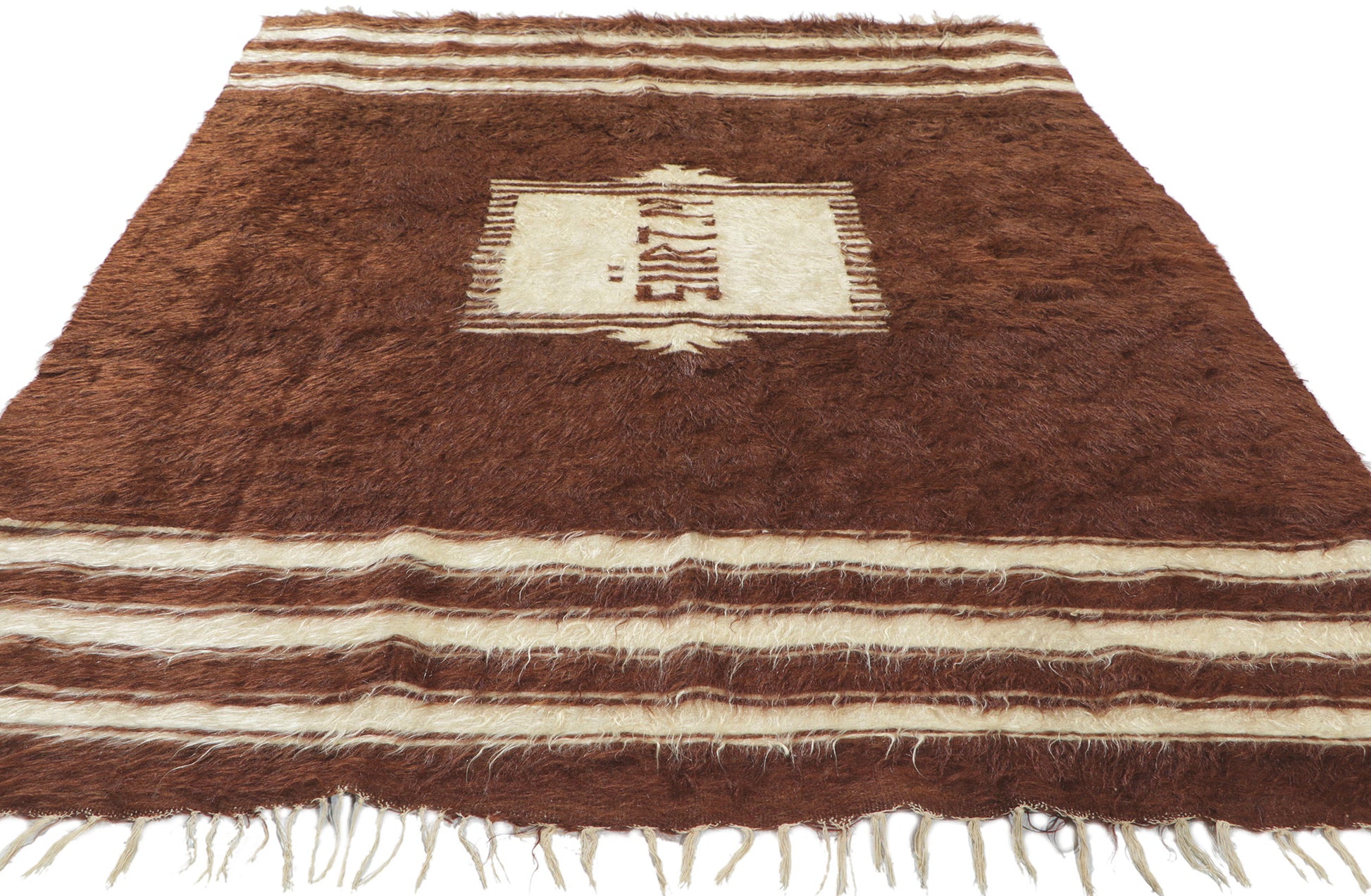 4 x 6 Turkish Angora Wool Kilim Rug 53832