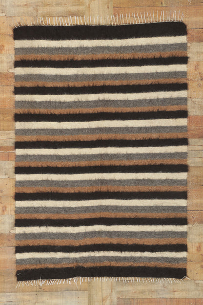4 x 6 Turkish Angora Wool Kilim Rug 53835
