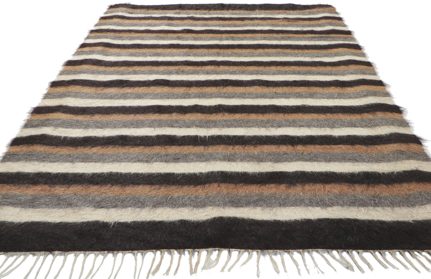 4 x 6 Turkish Angora Wool Kilim Rug 53835