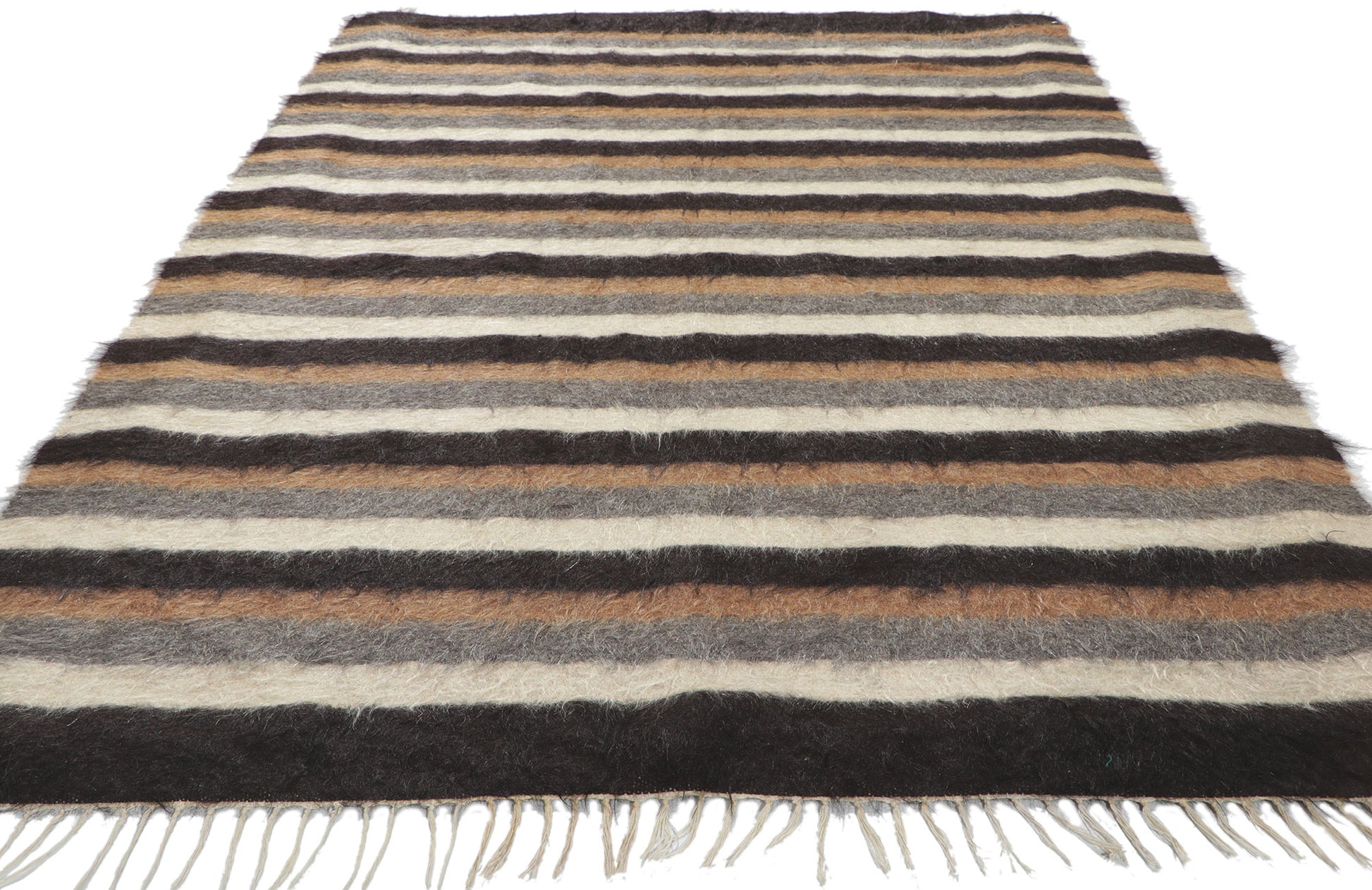 4 x 6 Turkish Angora Wool Kilim Rug 53835