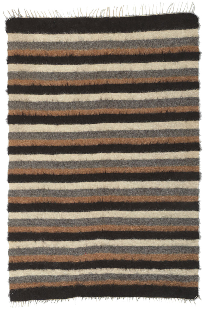 4 x 6 Turkish Angora Wool Kilim Rug 53835