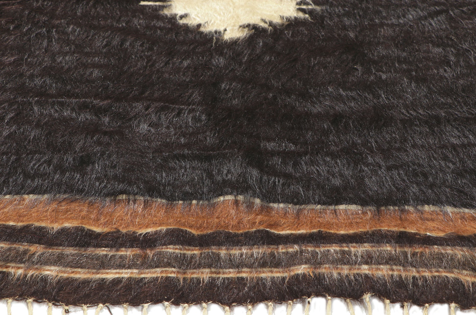 4 x 6 Turkish Angora Wool Kilim Rug 53836