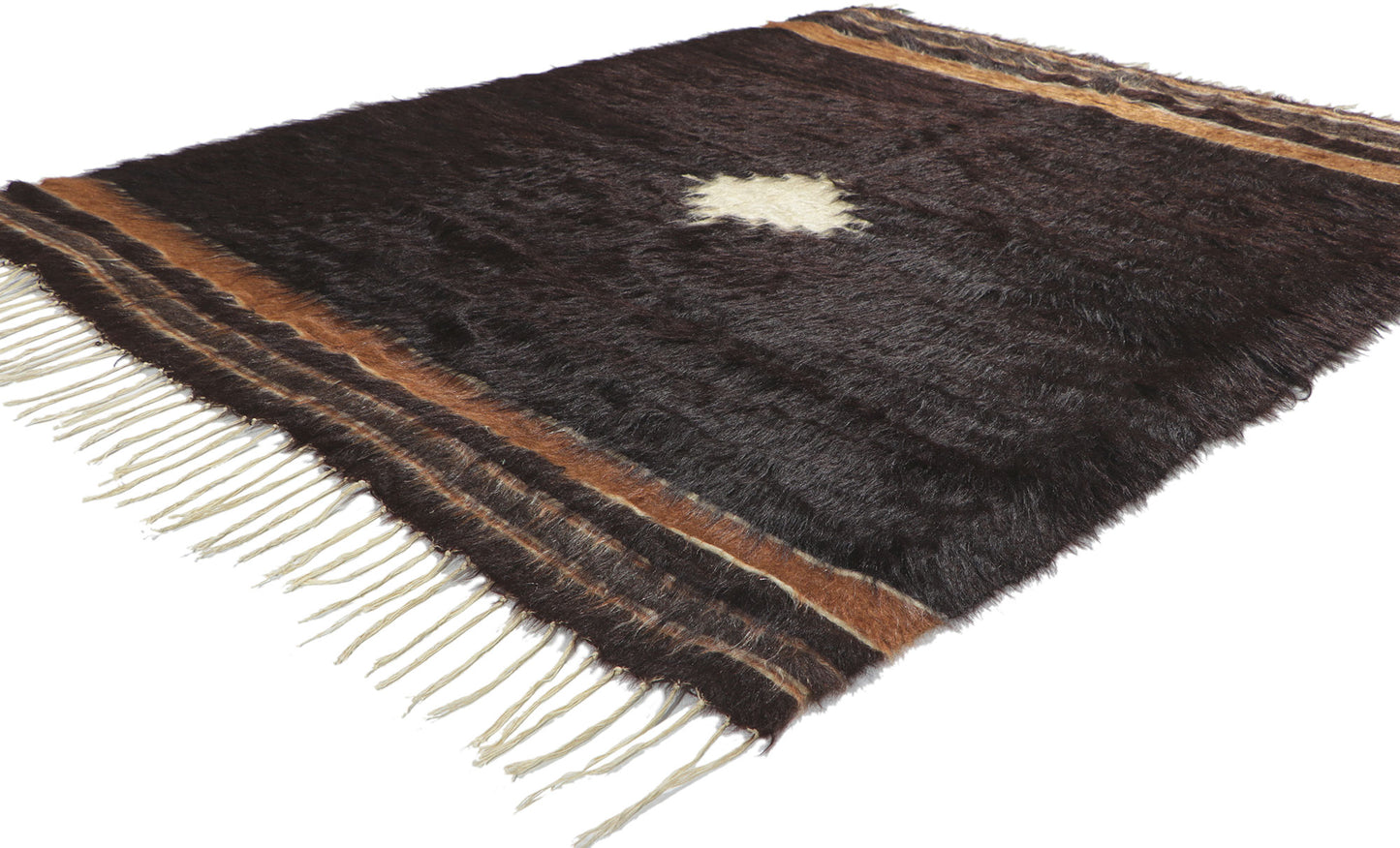 4 x 6 Turkish Angora Wool Kilim Rug 53836