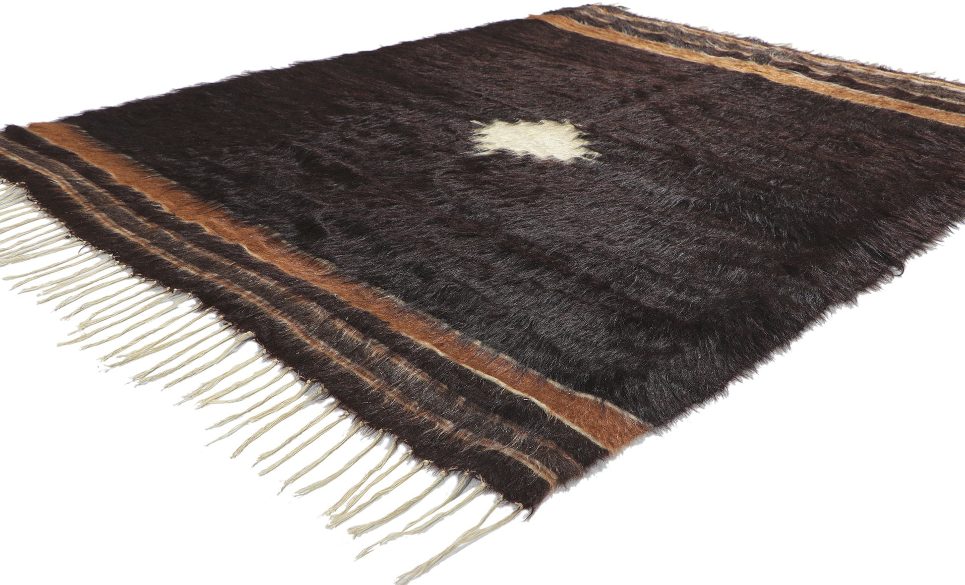 4 x 6 Turkish Angora Wool Kilim Rug 53836