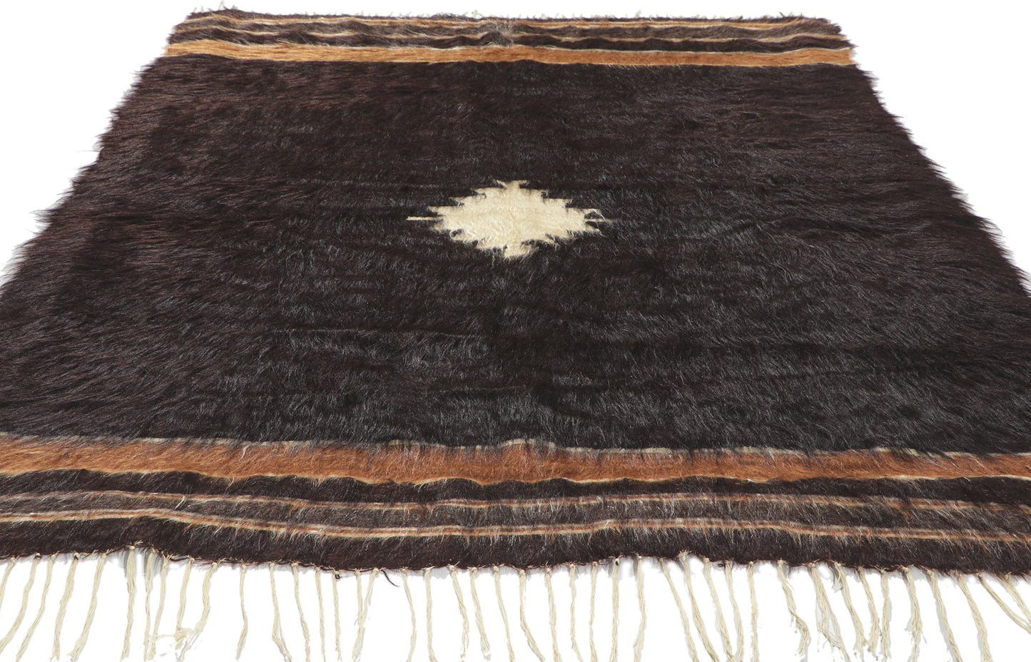 4 x 6 Turkish Angora Wool Kilim Rug 53836