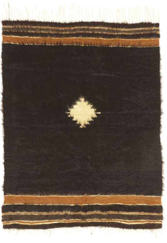 4 x 6 Turkish Angora Wool Kilim Rug 53836