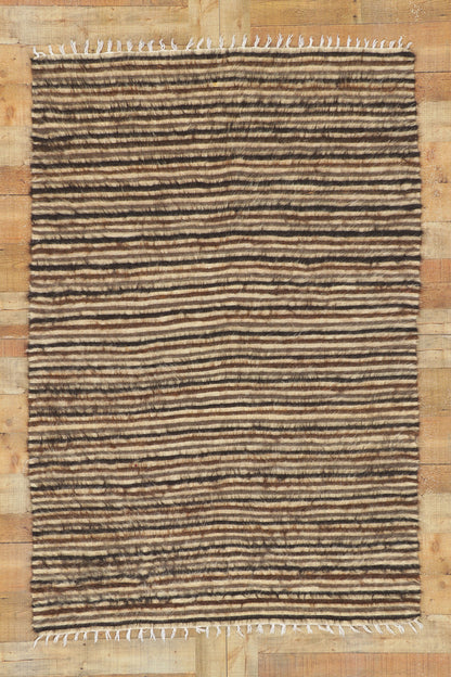 4 x 6 Turkish Angora Wool Kilim Rug 53841