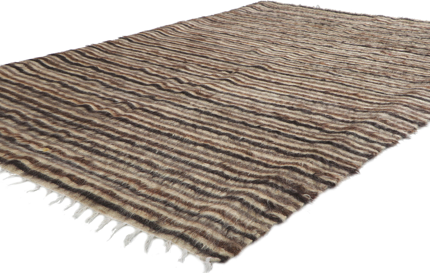 4 x 6 Turkish Angora Wool Kilim Rug 53841