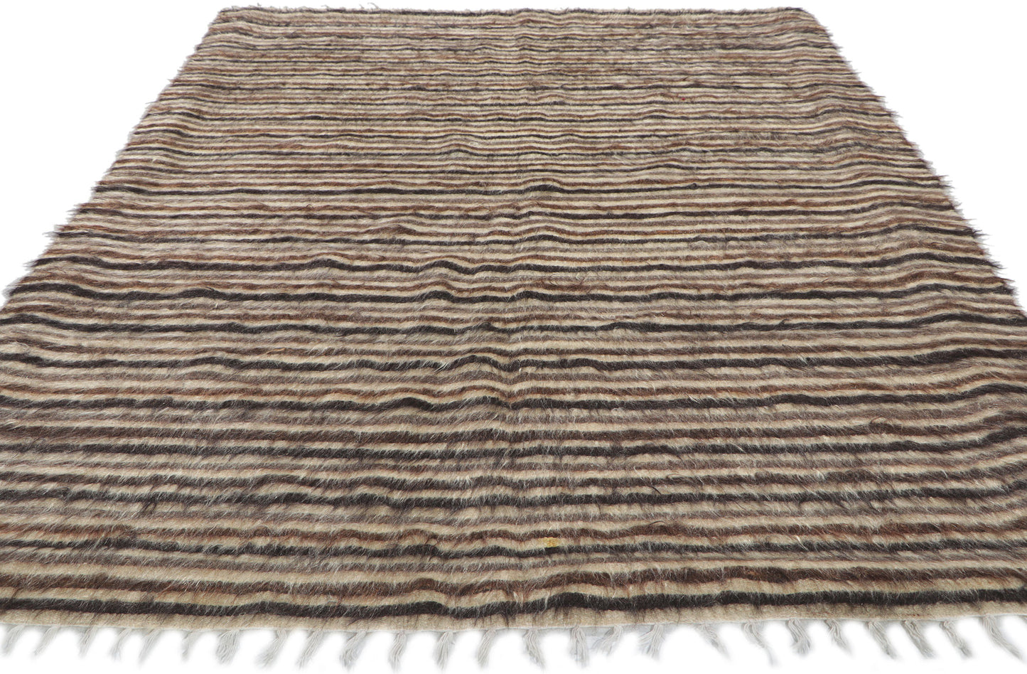4 x 6 Turkish Angora Wool Kilim Rug 53841
