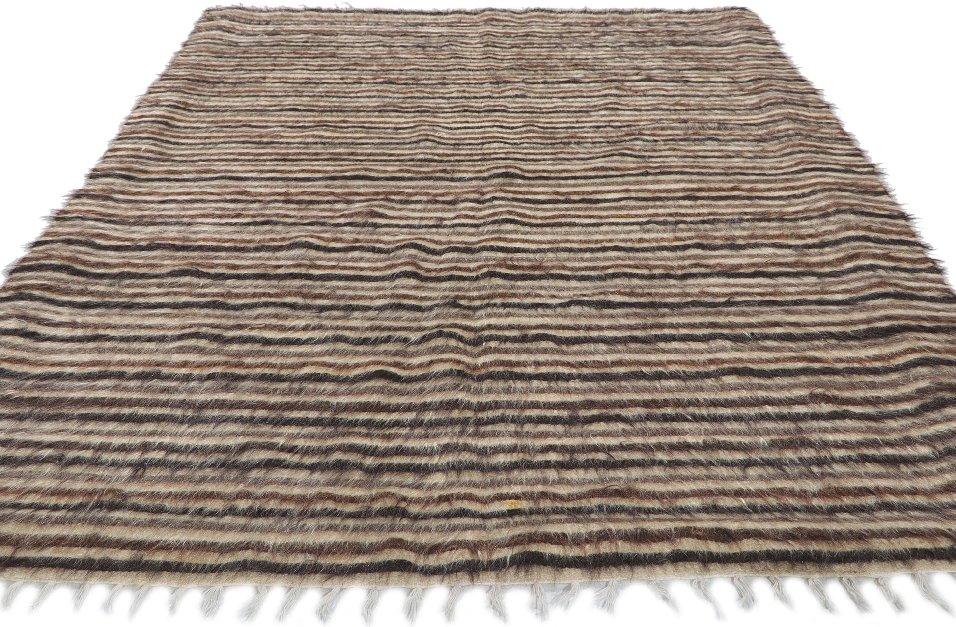 4 x 6 Turkish Angora Wool Kilim Rug 53841