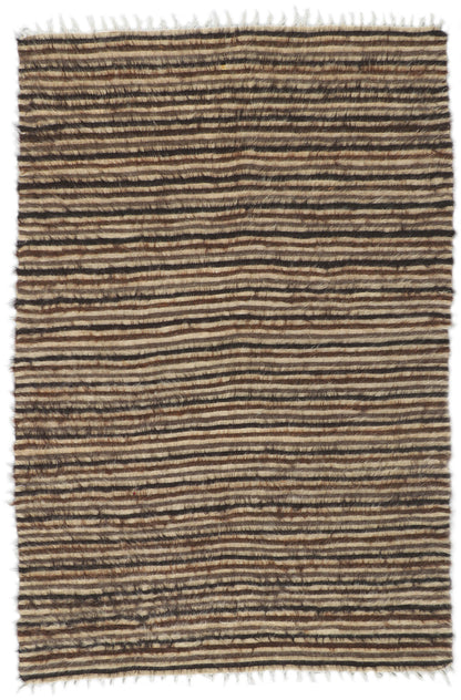 4 x 6 Turkish Angora Wool Kilim Rug 53841