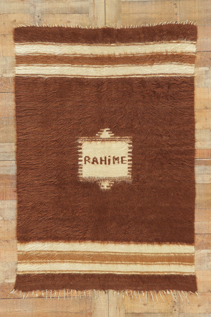 4 x 6 Turkish Angora Wool Kilim Rug 53842