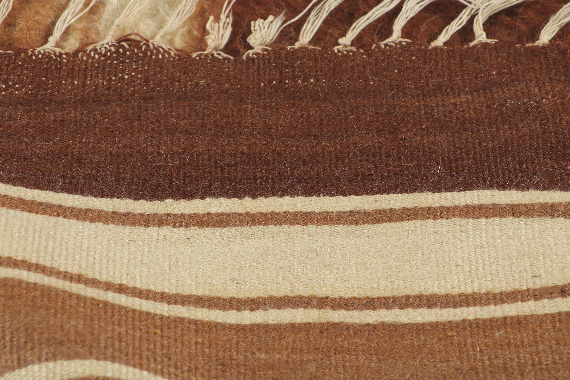 4 x 6 Turkish Angora Wool Kilim Rug 53842