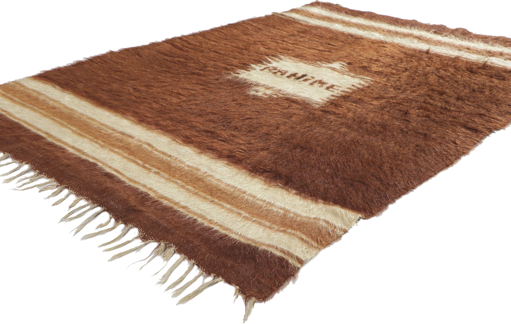 4 x 6 Turkish Angora Wool Kilim Rug 53842