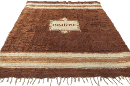 4 x 6 Turkish Angora Wool Kilim Rug 53842