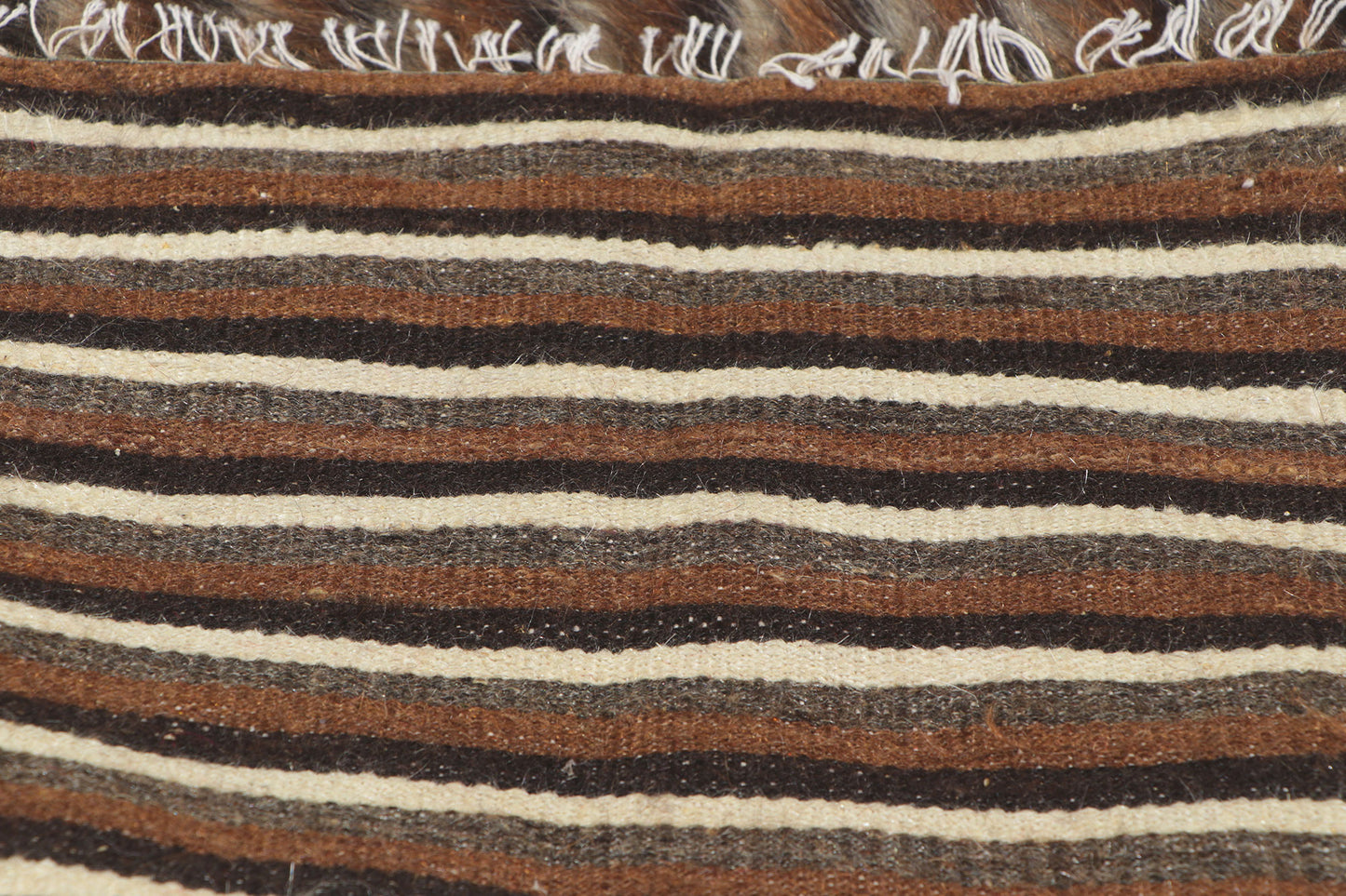 4 x 6 Turkish Angora Wool Kilim Rug 53844