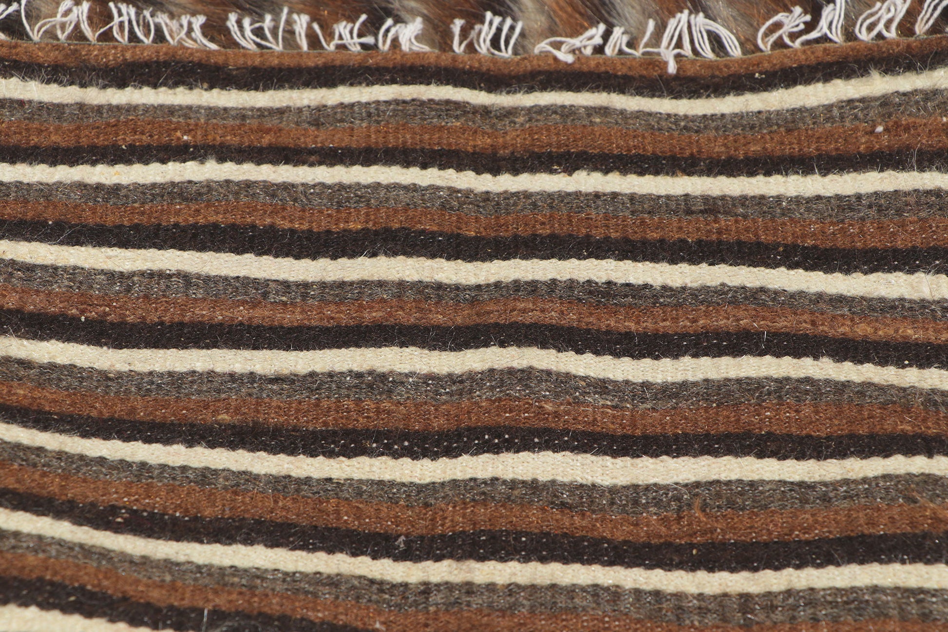 4 x 6 Turkish Angora Wool Kilim Rug 53844