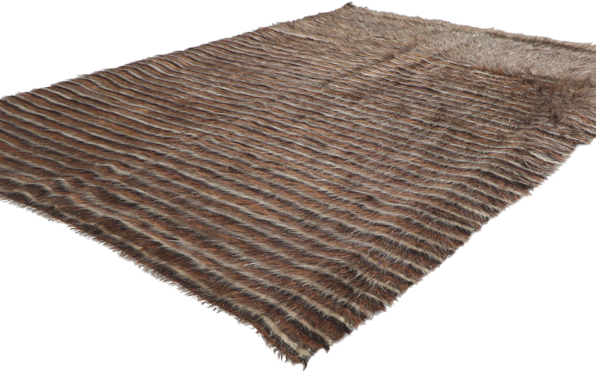 4 x 6 Turkish Angora Wool Kilim Rug 53844