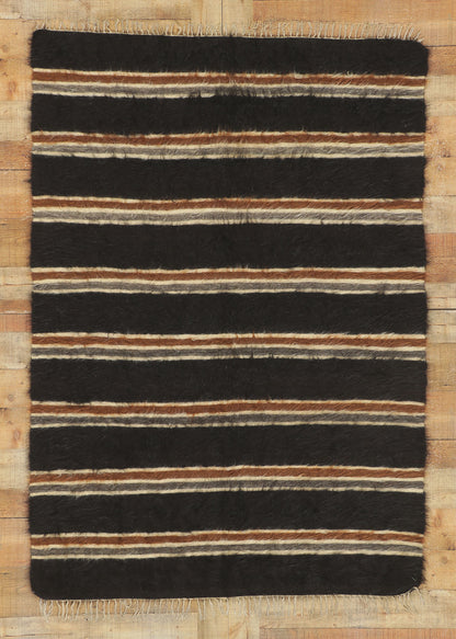 4 x 6 Turkish Angora Wool Kilim Rug 53857