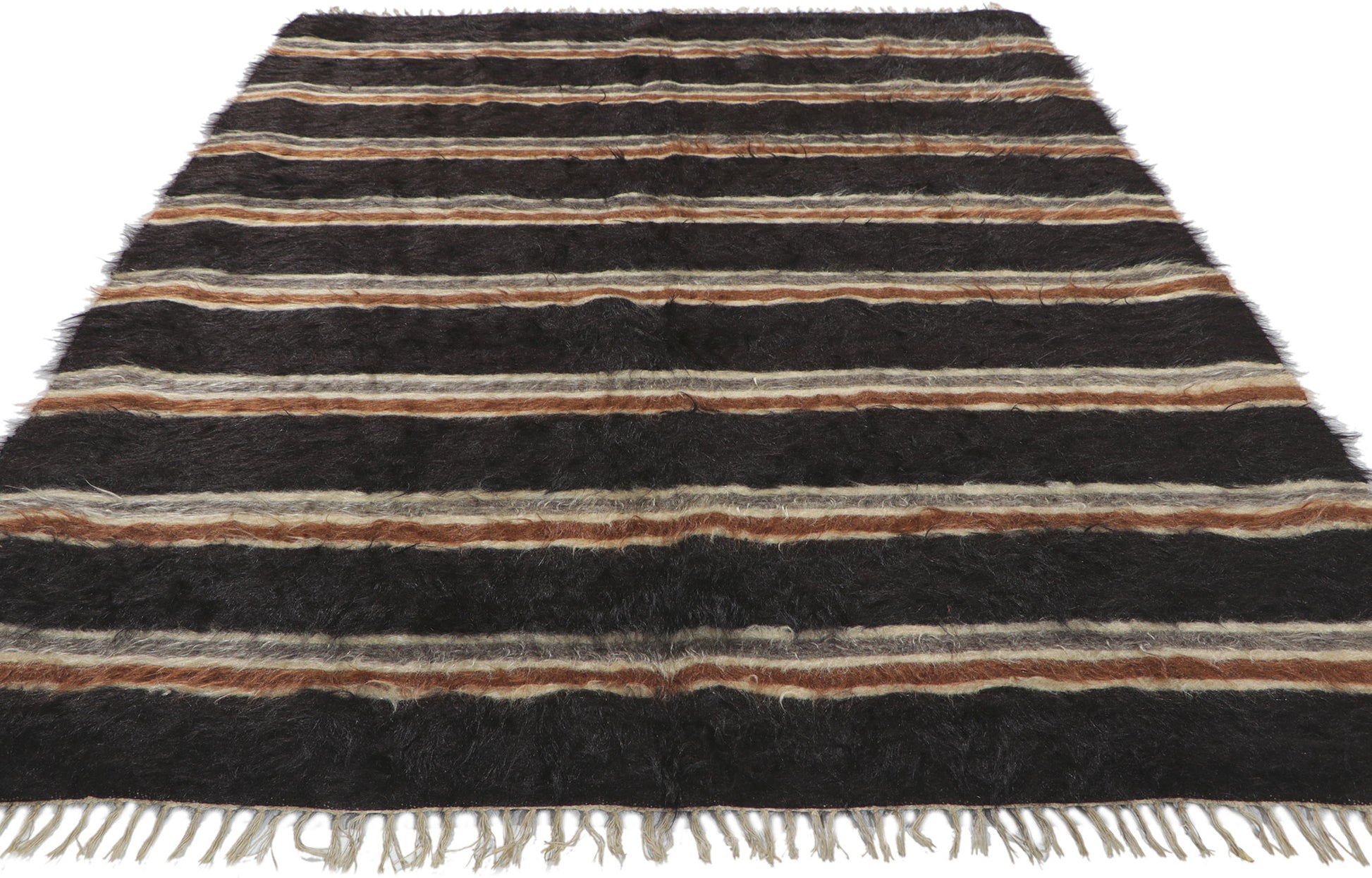 4 x 6 Turkish Angora Wool Kilim Rug 53857