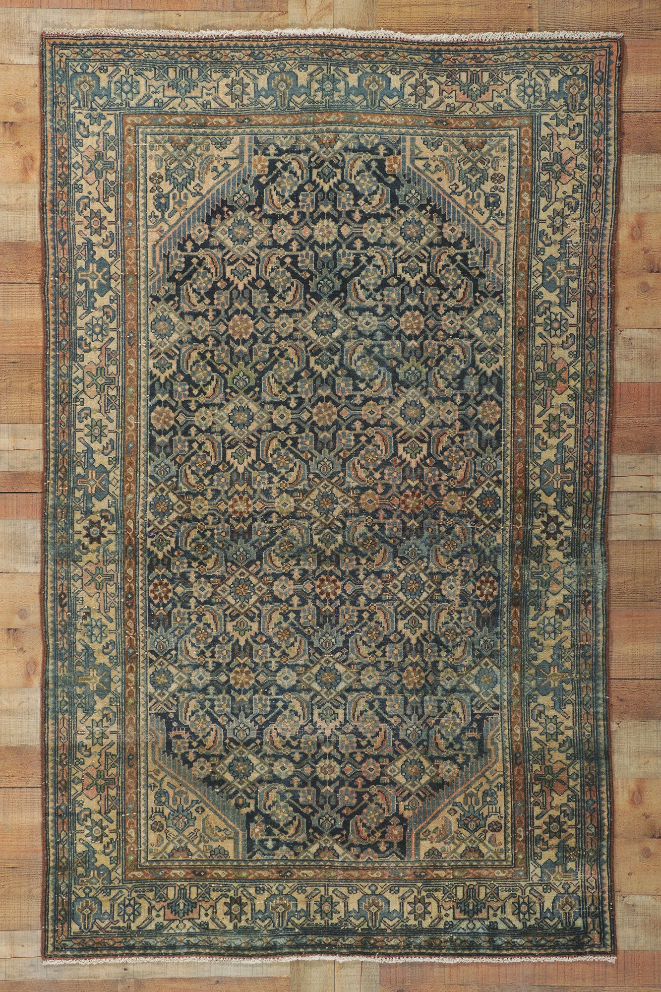 4 x 7 Antique Persian Malayer Rug 61060