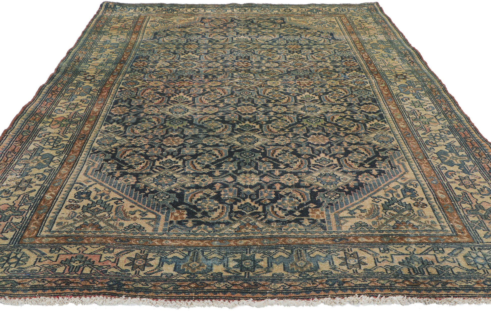 4 x 7 Antique Persian Malayer Rug 61060