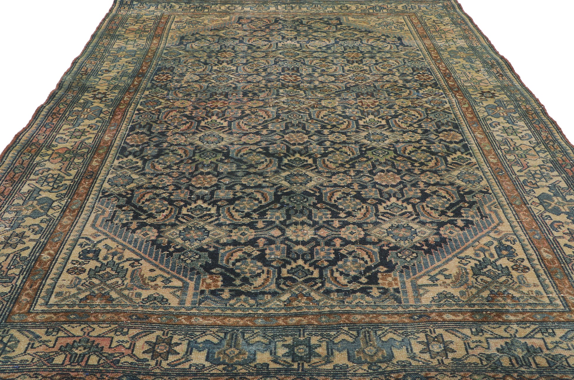 4 x 7 Antique Persian Malayer Rug 61060