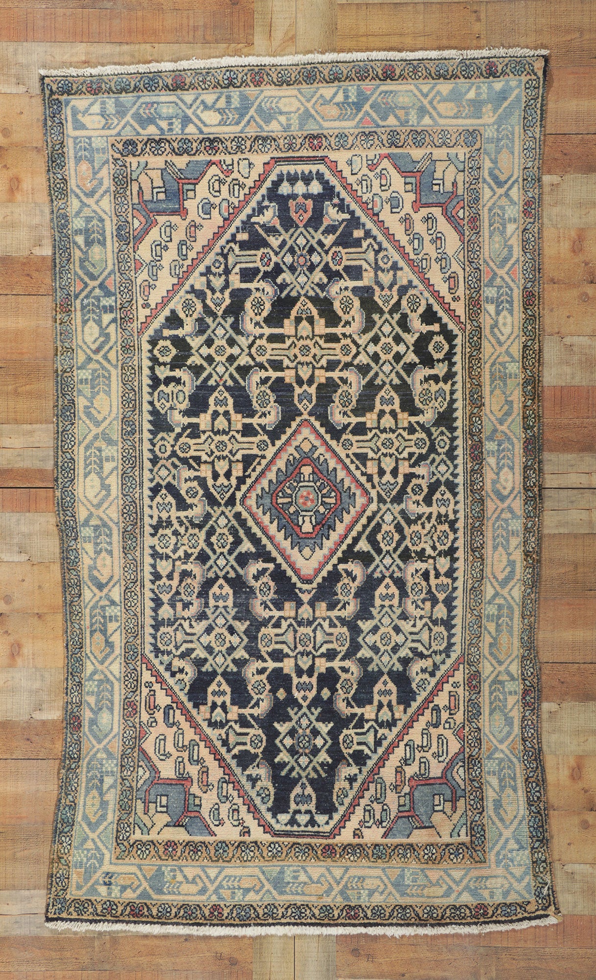 4 x 7 Antique Persian Malayer Rug 61087