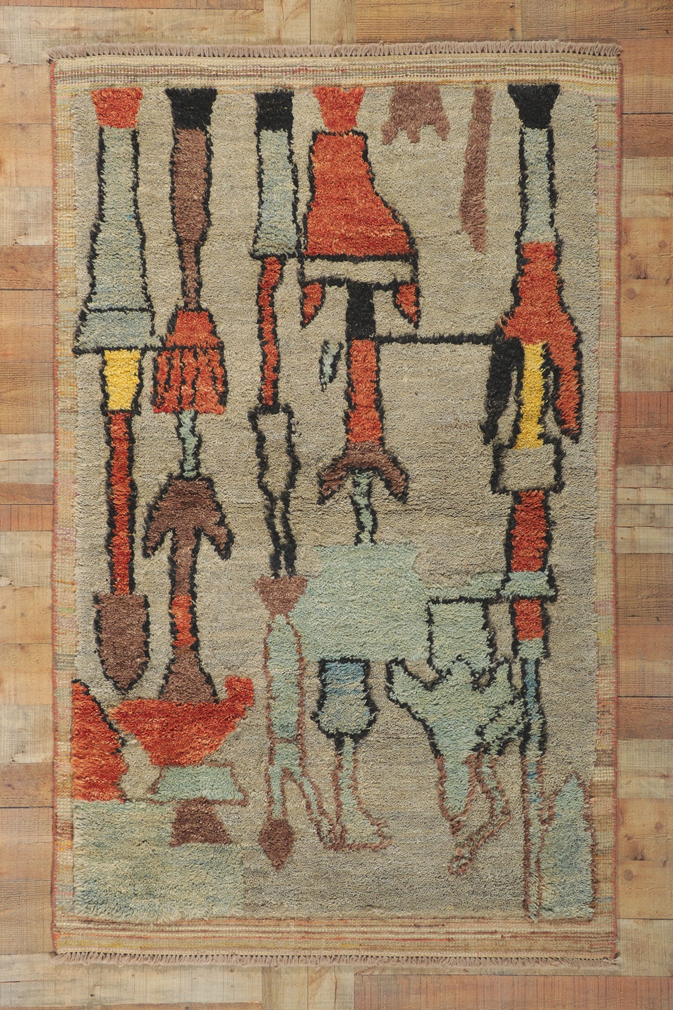 4 x 7 Moroccan High-Low Rug 80713