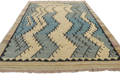 4 x 7 Modern Moroccan Textured Rug 80716