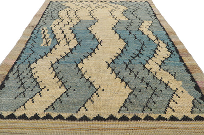 4 x 7 Modern Moroccan Textured Rug 80716