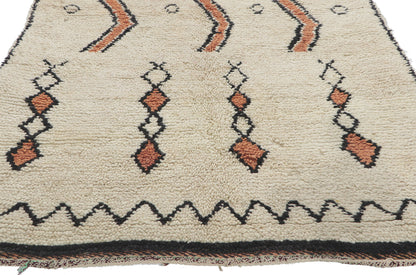 4 x 7 Vintage Moroccan Beni Ourain Rug 78401