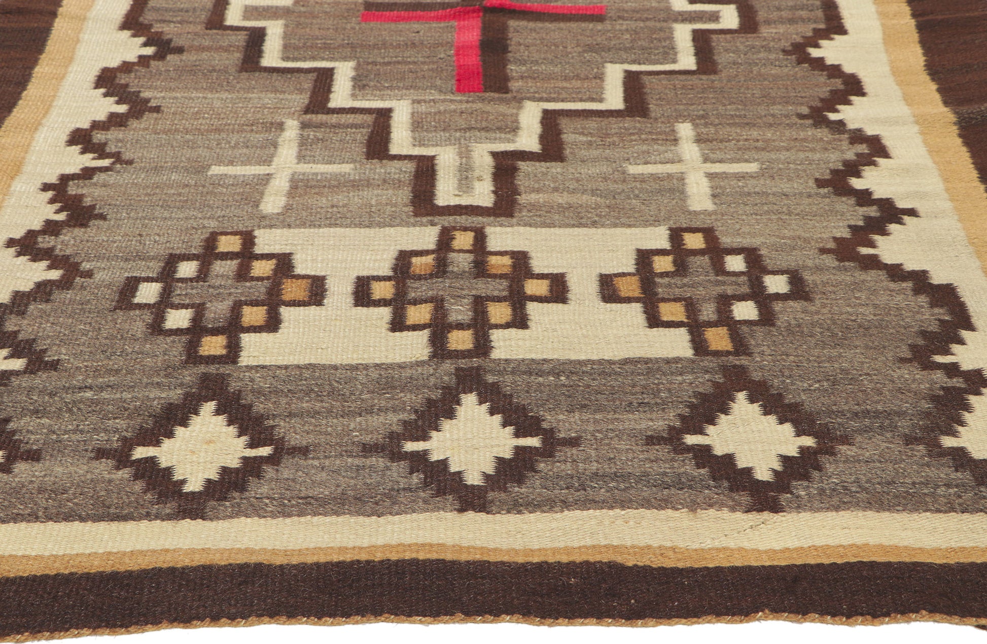 4 x 7 Vintage Ganado Navajo Rug 78351