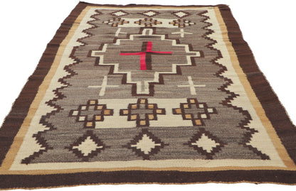 4 x 7 Vintage Ganado Navajo Rug 78351