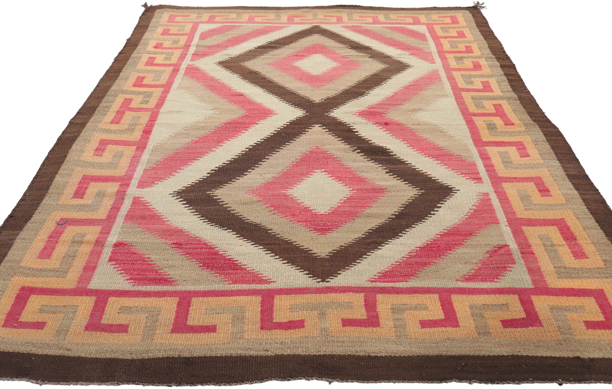 4 x 7 Vintage Eye Dazzler Navajo Rug 78430