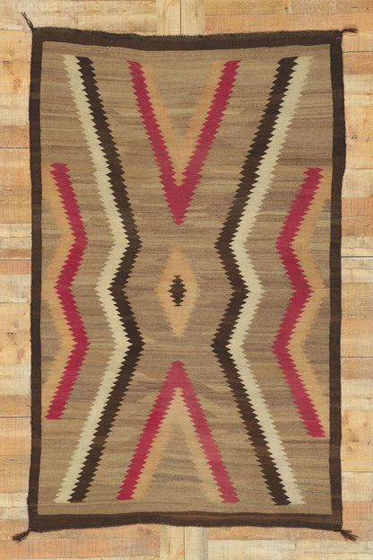 4 x 7 Vintage Ganado Navajo Rug 78431