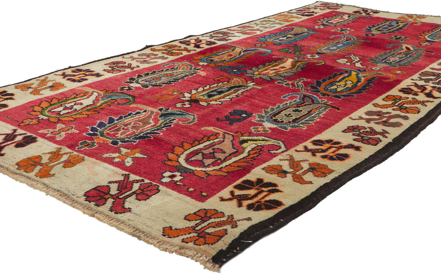 4 x 7 Vintage Persian Shiraz Rug 61161