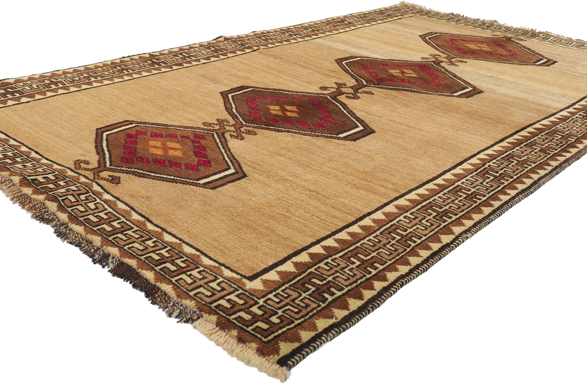 4 x 7 Vintage Persian Shiraz Rug 76546